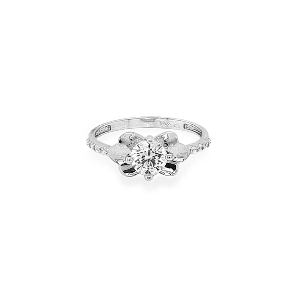 Gold Ring with Zircons
