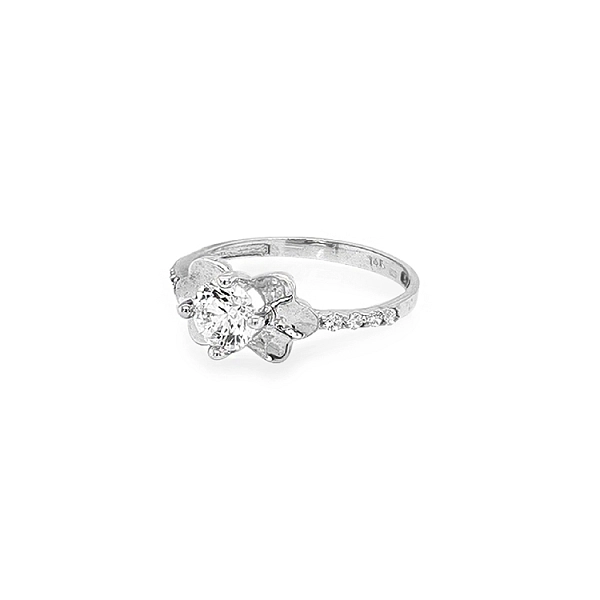 Gold Ring with Zircons
