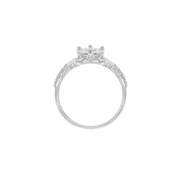 Gold Ring with Zircons