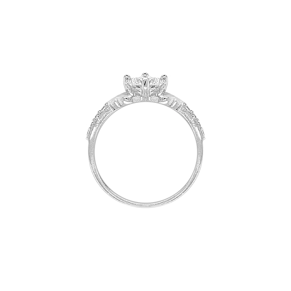 Gold Ring with Zircons