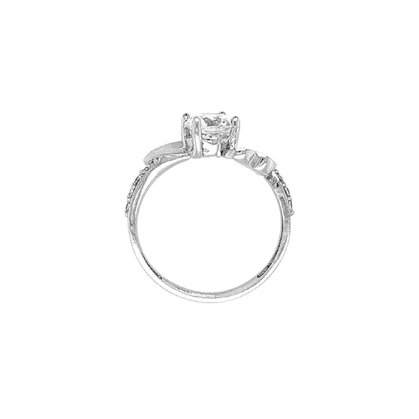 Gold Ring with Zircons