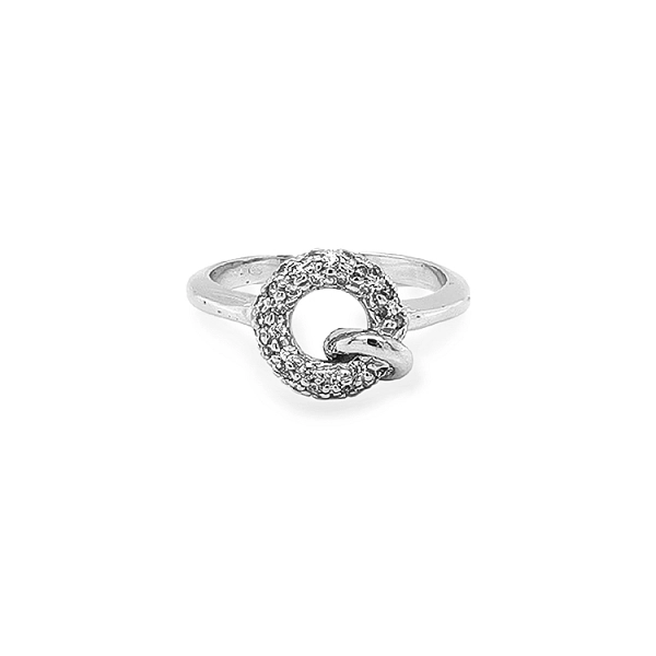 Gold Ring with Zircons