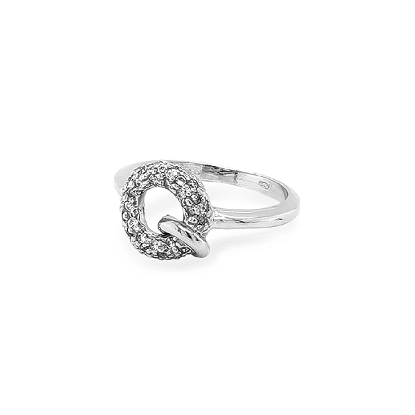 Gold Ring with Zircons