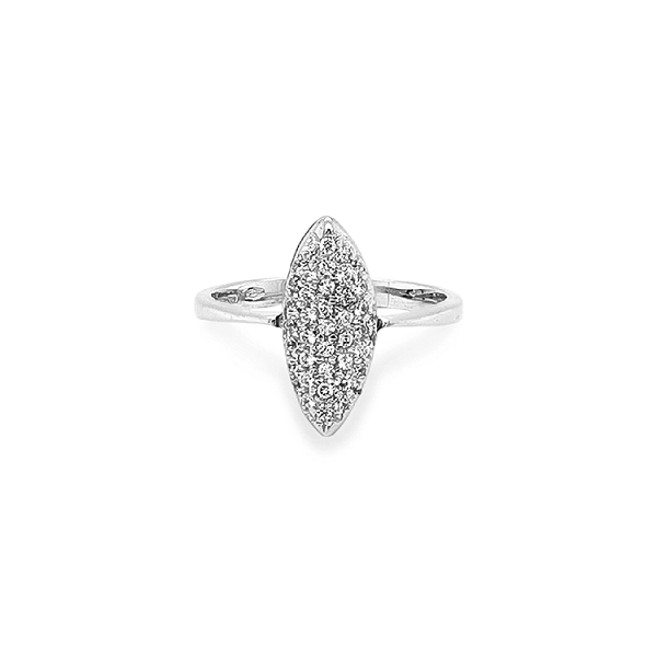 Gold Ring with Zircons