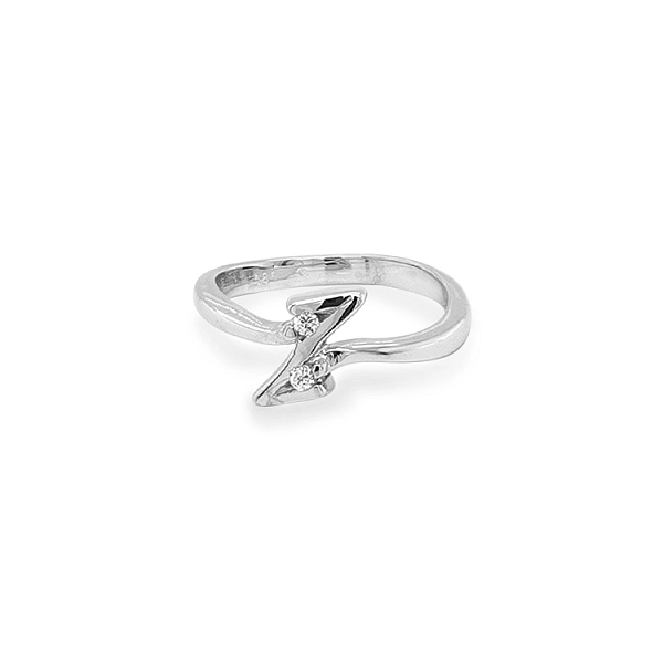 Gold Ring with Zircon