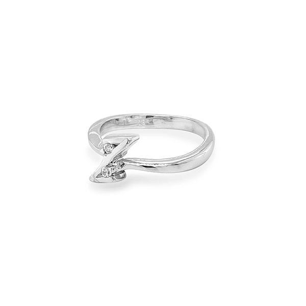 Gold Ring with Zircon
