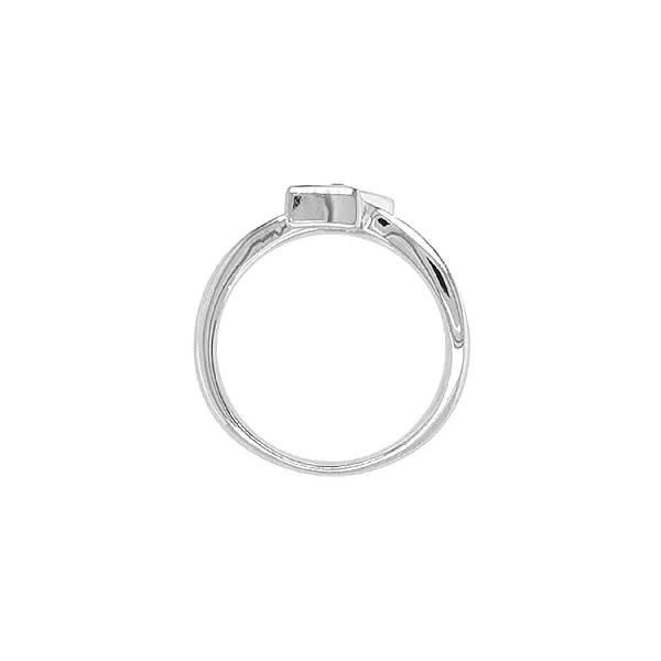 Gold Ring with Zircon