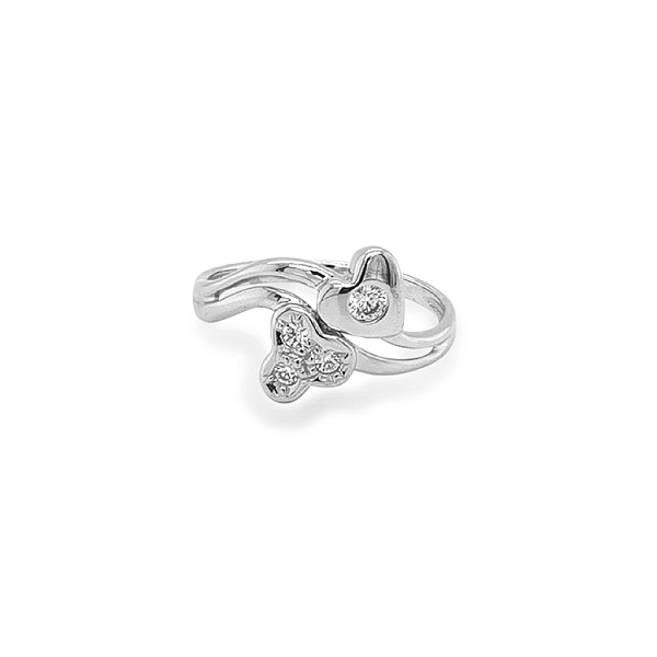 Gold Ring with Zircons