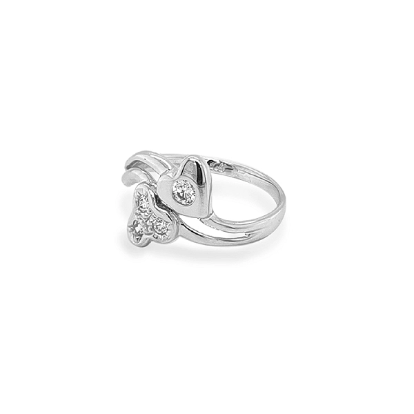 Gold Ring with Zircons