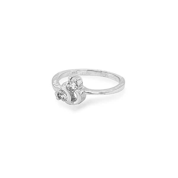 Gold Ring with Zircons