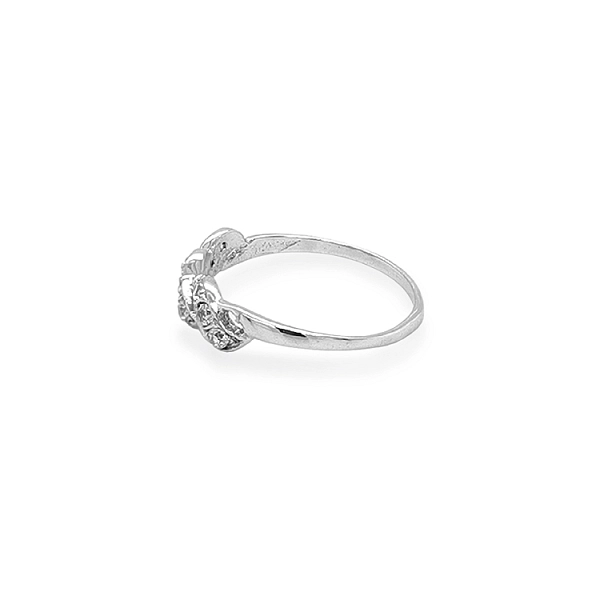 Gold Ring with Zircons