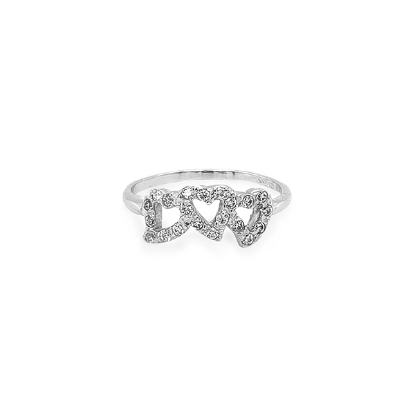 Gold Ring with Zircons