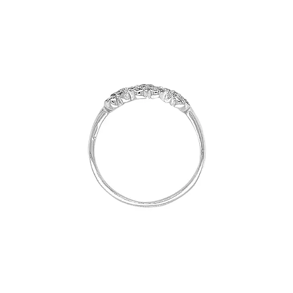 Gold Ring with Zircons