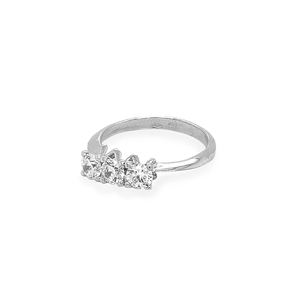 Gold Ring with Zircons