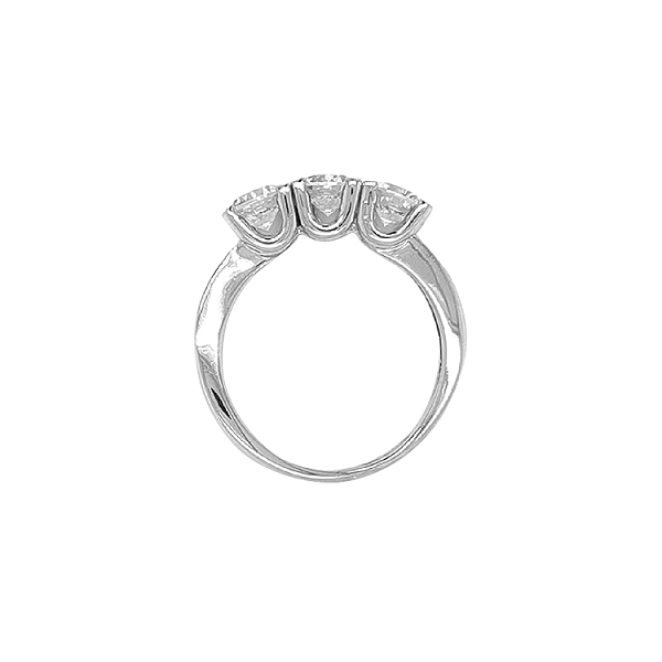 Gold Ring with Zircons