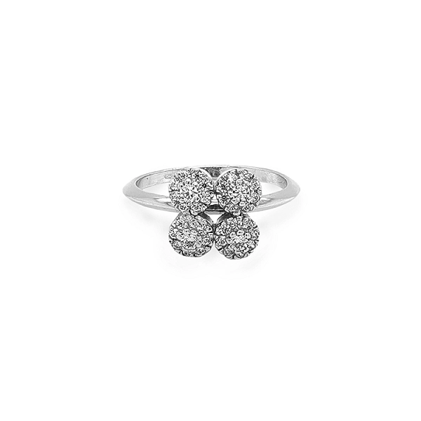 Gold Ring with Zircons