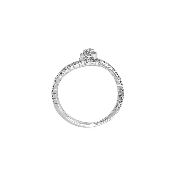 Gold Ring with Zircons