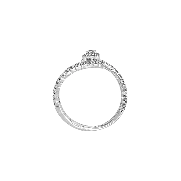 Gold Ring with Zircons