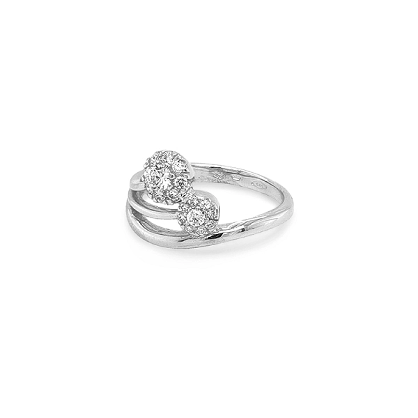 Gold Ring with Zircons