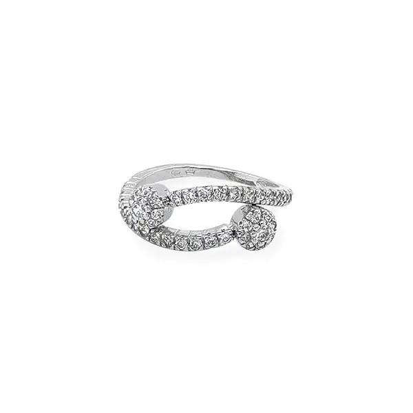 Gold Ring with Zircons