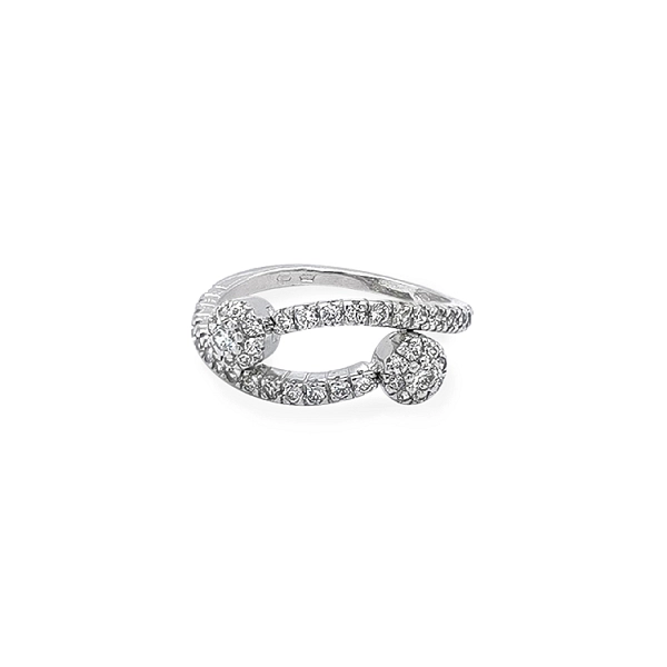 Gold Ring with Zircons