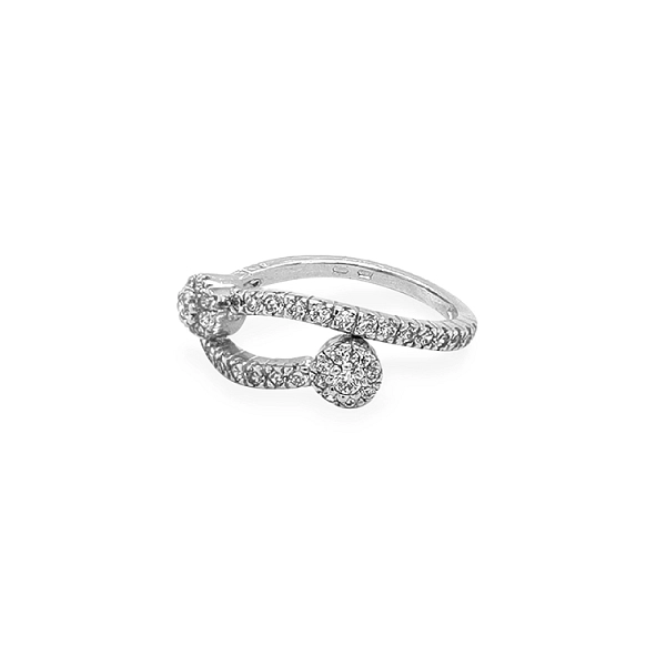 Gold Ring with Zircons