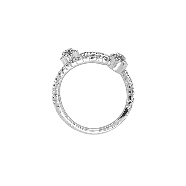 Gold Ring with Zircons