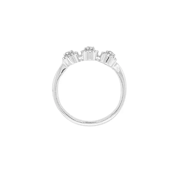 Gold Ring with Zircons