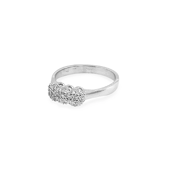 Gold Ring with Zircons