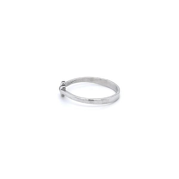 Ring with Zircon from White Gold