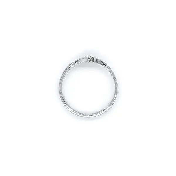 Ring with Zircon from White Gold