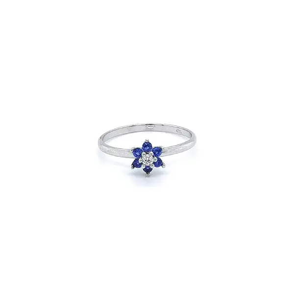 White Gold Sapphire Ring