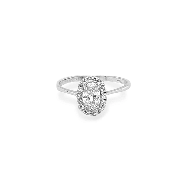 Gold Ring with Zircons