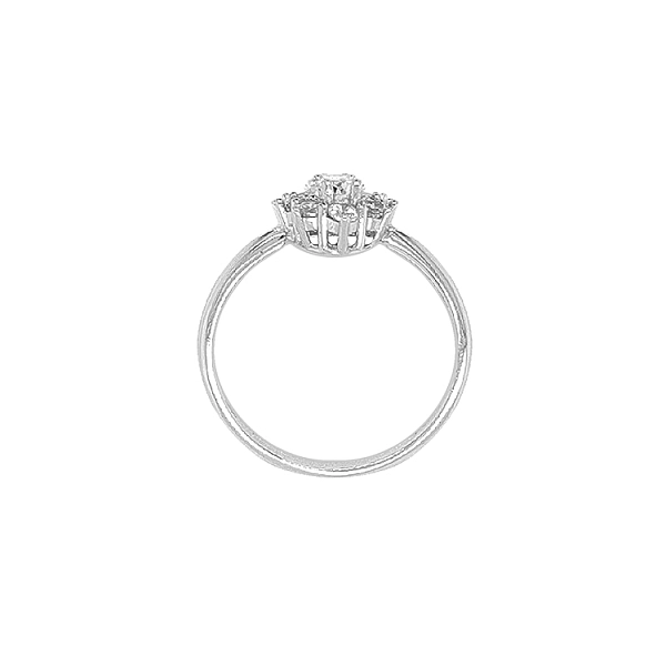 Gold Ring with Zircons