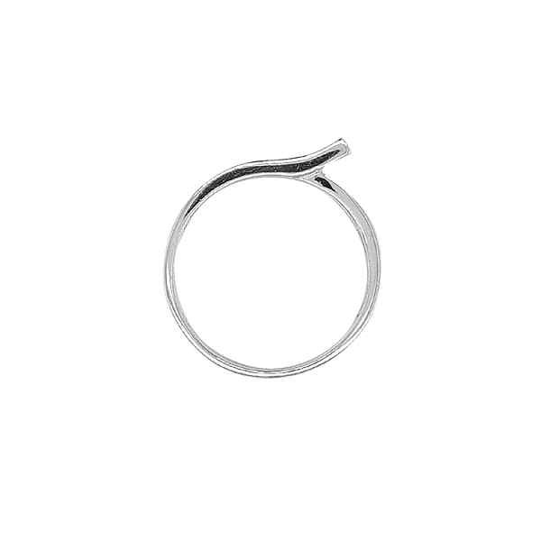 Ring with White Gold Zircons