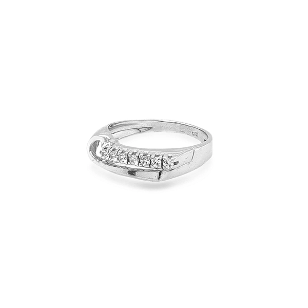 Gold Ring with Zircons