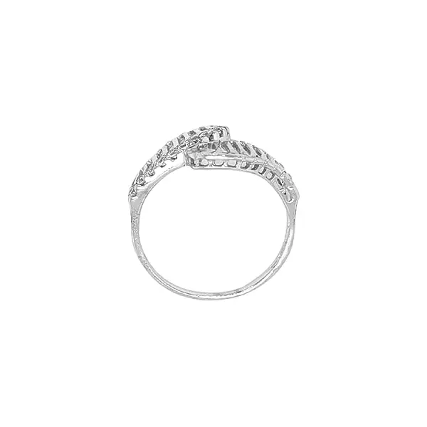 Gold Ring with Zircons