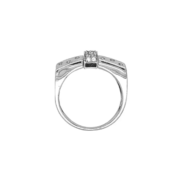 Gold Ring with Zircons