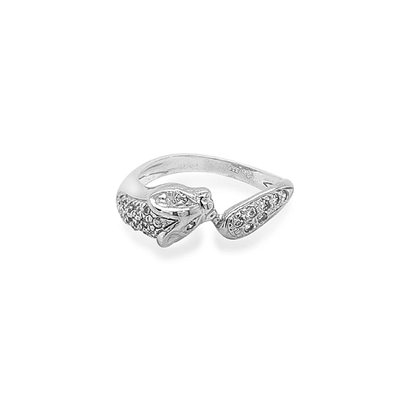 Gold Ring with Zircons