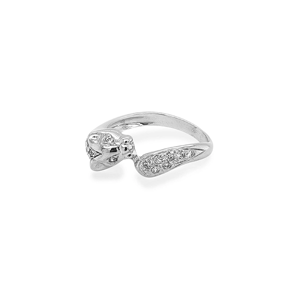 Gold Ring with Zircons