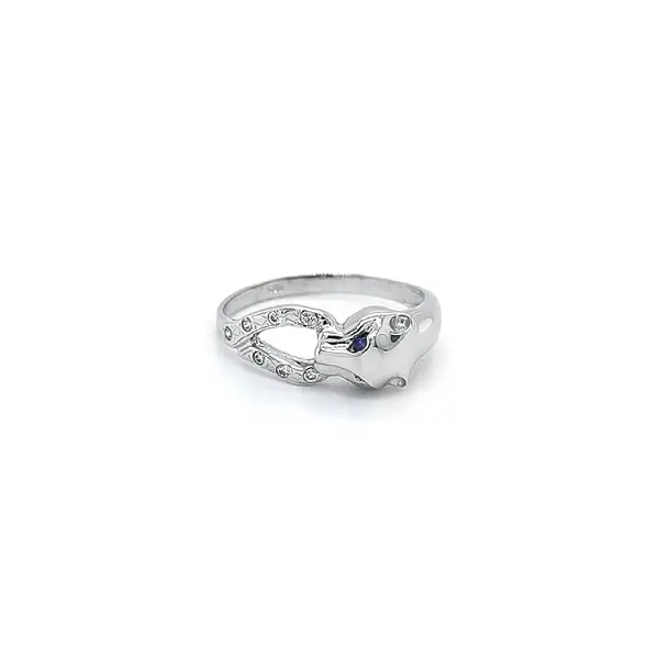 White Gold Sapphire Ring