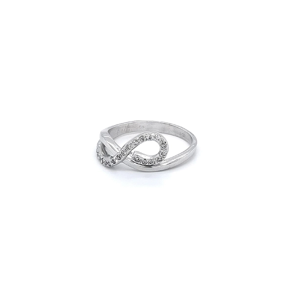 Ring with White Gold Zircons