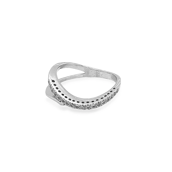 Gold Ring with Zircons