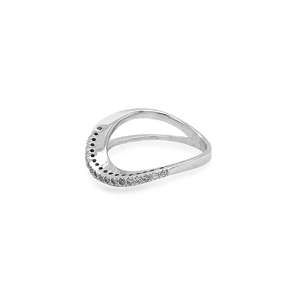 Gold Ring with Zircons