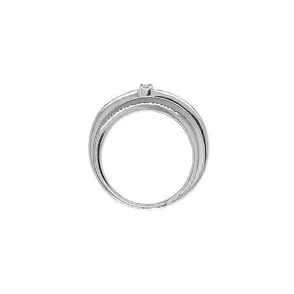 Gold Ring with Zircons