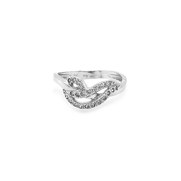 Gold Ring with Zircons