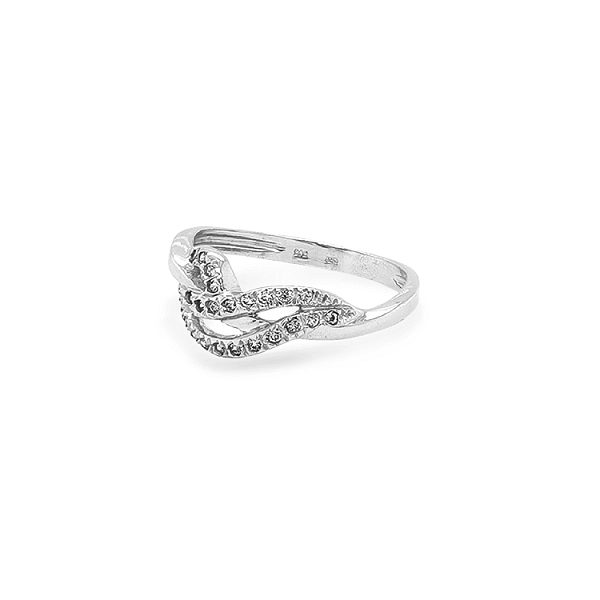 Gold Ring with Zircons