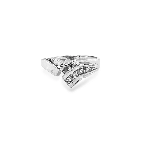 Gold Ring with Zircons