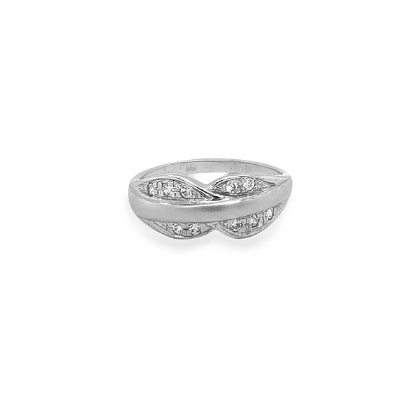 Gold Ring with Zircons