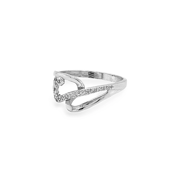 Gold Ring with Zircons